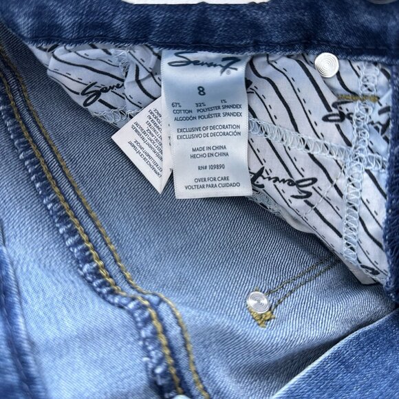 Seven7 Skinny Jeans Tummy Less High Rise Womens Size 8 Medium Wash Blue - Picture 6 of 12